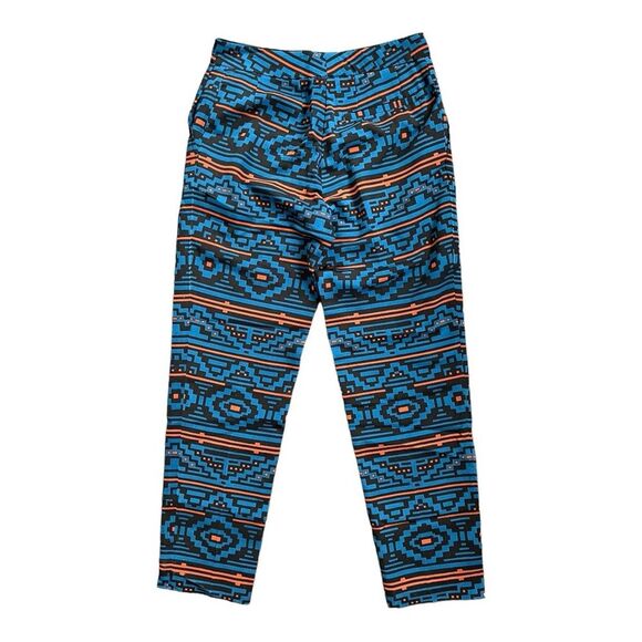 RARE Jenni Kayne | Aztec Ethnic Abstract Blue Blazer Pants Set Silk Blend XS 4 - Picture 6 of 15